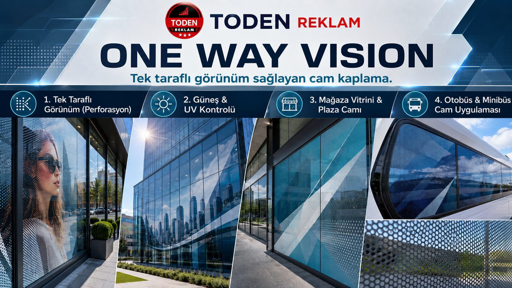One Way Vision Cam Kaplama — Salih Omurtak Caddesi