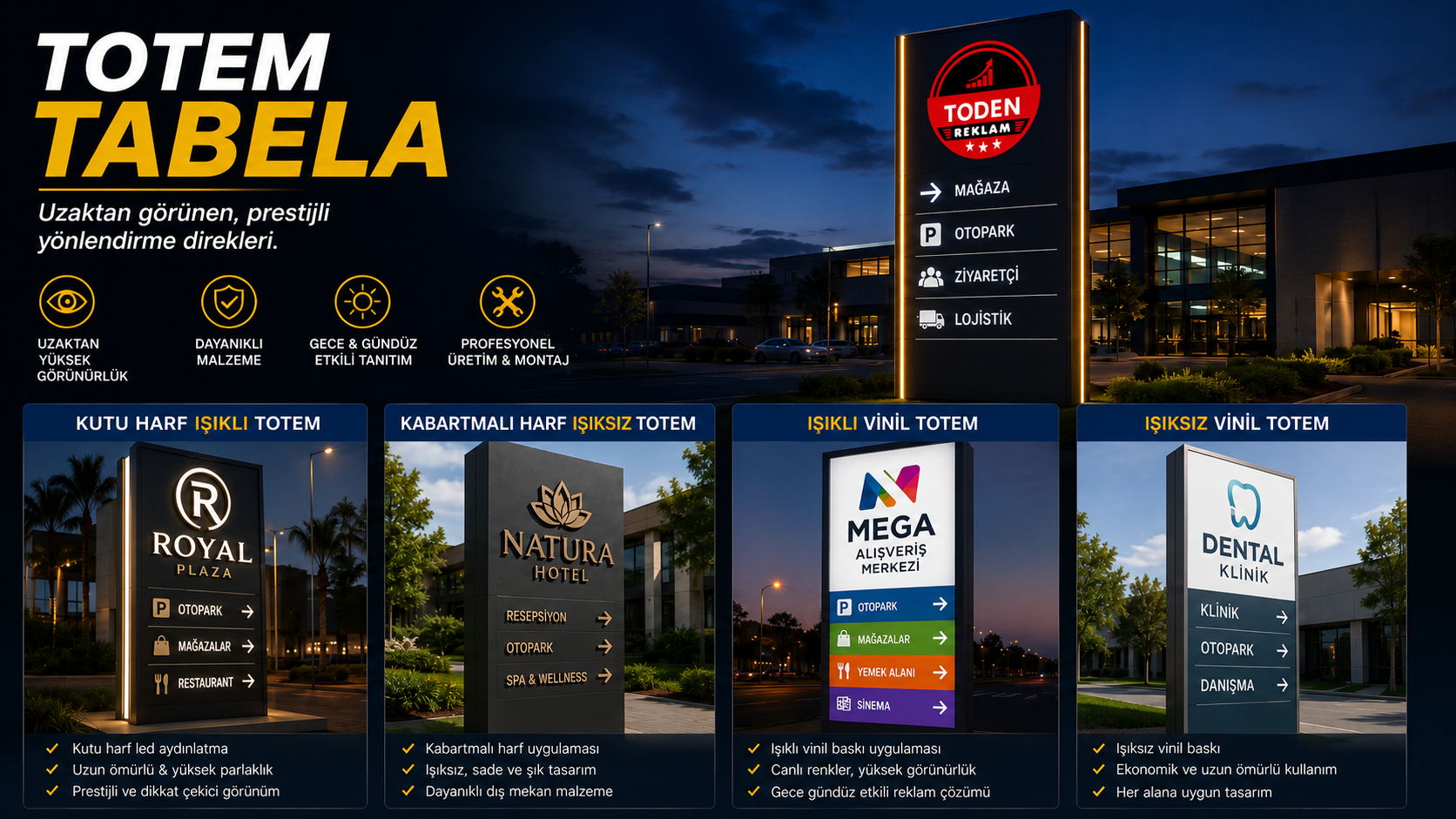 Işıklı Totem Tabela — Çorlu OSB